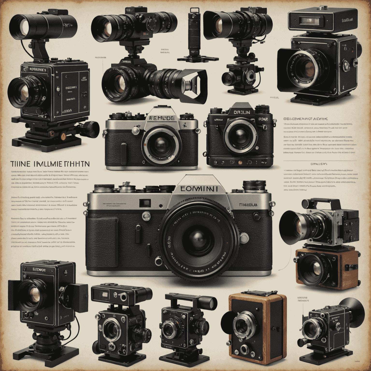 Timeline showcasing the evolution of filmmaking technology in India, from early film cameras to modern digital equipment and VFX workstations